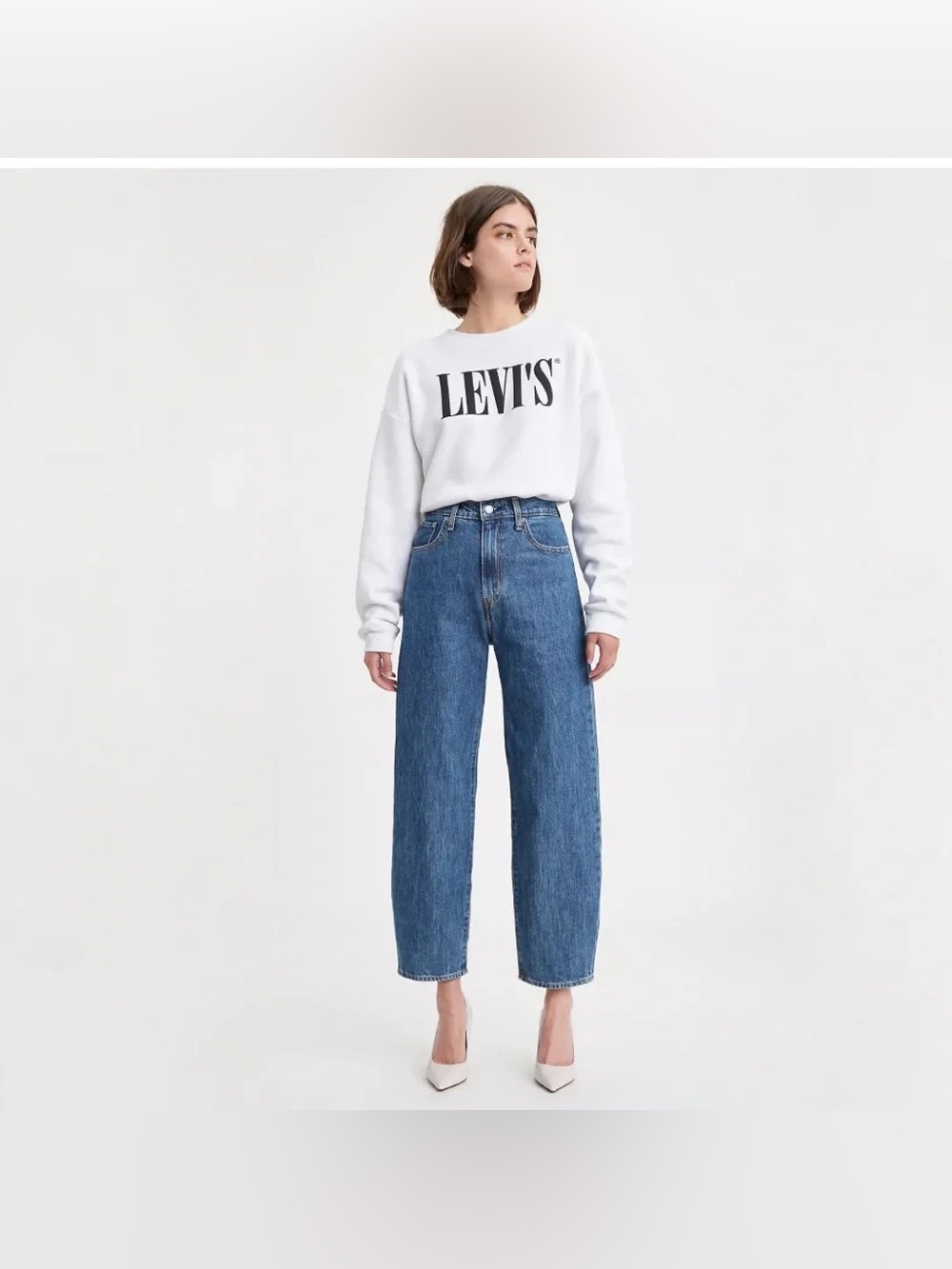 Levi's Balloon Leg Jeans in Classic Blue Denim